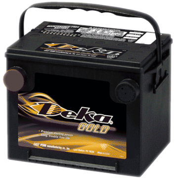 Deka 12 V Tapered Post 650 Flooded Automotive Battery