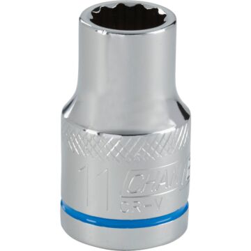 Channellock 1/2 In. Drive 11 mm 12-Point Shallow Metric Socket