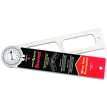Starrett ALUMINUM MITER PROTRACTOR, 12" 505A-12