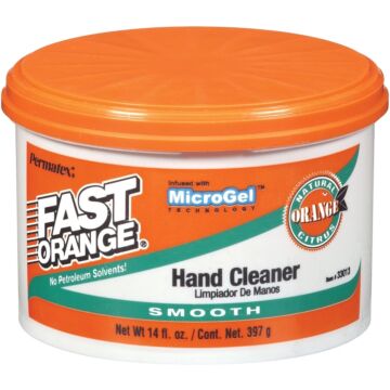Permatex 33013 Hand Cleaner, Paste, White, Orange, 14 oz Tub