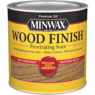 Minwax Wood Finish Penetrating Stain, Weathered Oak, 1/2 Pt.