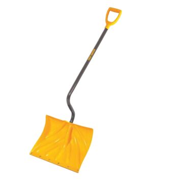 True Temper 18 In. Poly Snow Shovel with Steel Wear Strip and 40 In. Steel Handle
