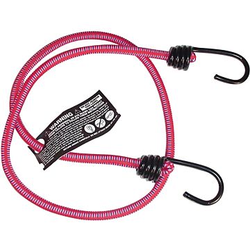 KEEPER 06037 Bungee Cord, 36 in L, Rubber, Hook End