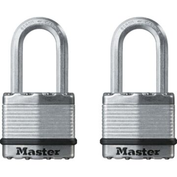 Master Lock Magnum 1-3/4 In. W. Dual-Armor Keyed Alike Padlock with 1-1/2 In. L. Shackle (2-Pack)