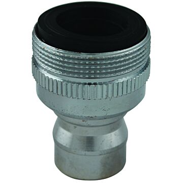 Plumb Pak PP800-6 Faucet Aerator Adapter, 55/64 x 15/16-27 in, Threaded, Chrome Plated