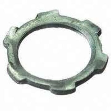 Halex 96191 Conduit Locknut, 1/2 in, Steel, Zinc