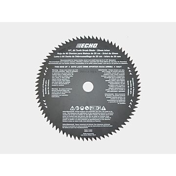Echo 10 in 25 mm 80 Brush Cutter Blade