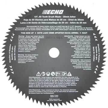Echo 80-Tooth Brush Blade - 10 in.