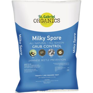 St Gabriel Organics 20 Lb. Ready To Use Milky Spore Grub Beetle Killer Granules