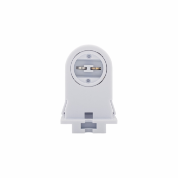 Eaton lampholder, Non-Shunted, T8/T12, Stationary, recessed, White, Fluorescent lamp, Thermoset, 600V, 660W, Push wiring 494703