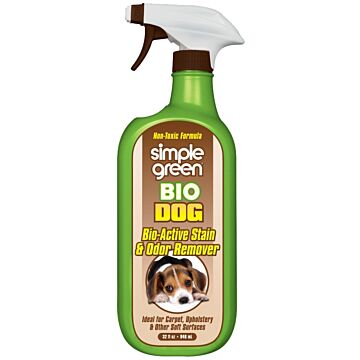 Simple Green 2010000615301 Bio Dog Stain and Odor Remover, Liquid, Fresh, 32 oz