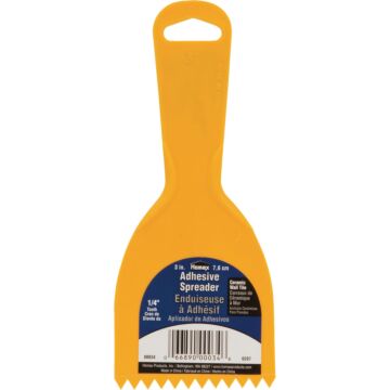 Homax 3 In. 1/4 In. V-Notch Adhesive Spreader