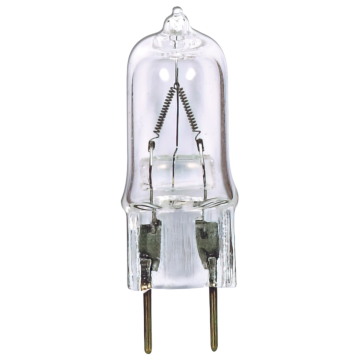 50 Watt; Halogen; T4; Clear; 2000 Average rated hours; 750 Lumens; Bi Pin G8 base; 120 Volt; Carded