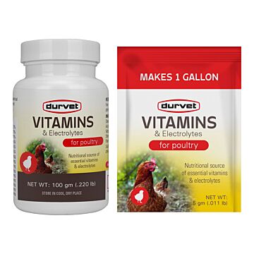 Durvet 100 g Powder Form Light brown Vitamin and Electrolyte