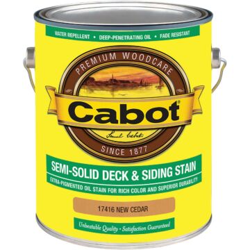 Cabot VOC Semi-Solid Deck & Siding Stain, Neutral Cedar, 1 Gal.