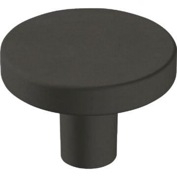 Amerock Versa Round Cabinet Knob (Matte Black - 6pk) 1-3/8 in.