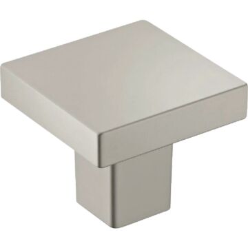Amerock Monument Square Cabinet Knob (Satin Nickel - 6pk) 1-3/16 in.