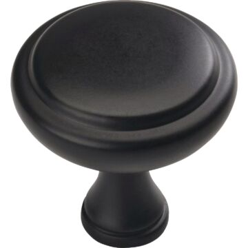 Amerock Arden Cabinet Knob (Matte Black - 6pk) 1-1/4 in.