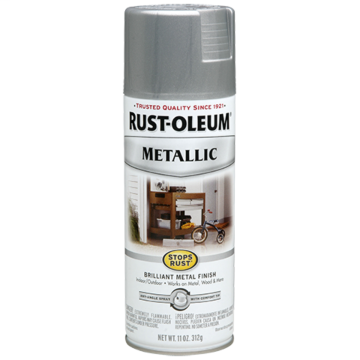 Stops Rust® Spray Paint and Rust Prevention - Metallic Spray Paint - 11 oz. Spray - Silver Metallic