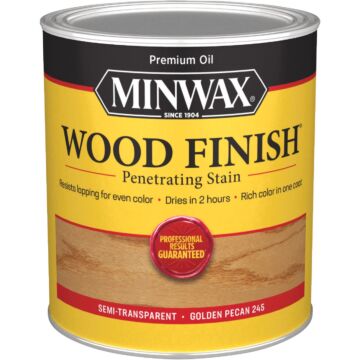 Minwax Wood Finish Penetrating Stain, Golden Pecan, 1 Qt.
