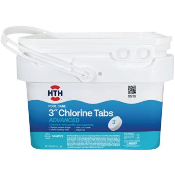 HTH Pool Care 3 In. 8 Lb. Chlorine Tabs Advanced