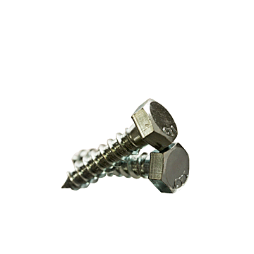 Hex Lag Screw, Low Carbon, Zinc Plated, 3/8-7, 12" Length