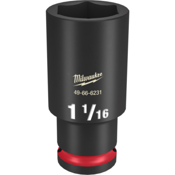 Milwaukee SHOCKWAVE™ Impact Duty 1/2" Drive 1-1/16" Deep 6 Point Socket