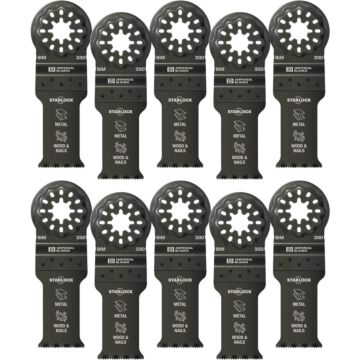 Imperial Blades Starlock 1-1/8 In. 18 TPI Metal/Wood Oscillating Blade (10-Pack)