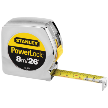 STANLEY 7.5M/25 Ft X 1 In. Powerlock Tape