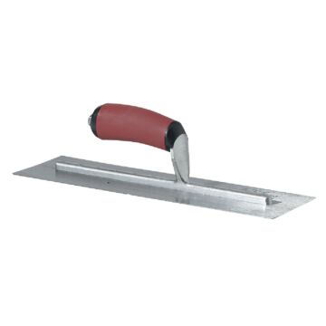 Marshalltown 4 In. x 14 In. High Carbon Steel Finishing Trowel with Curved DuraSoft Handle