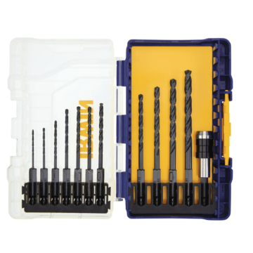 Irwin IRWIN Black Oxide Metal Index Drill Bit Set, 12Pc