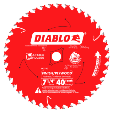 7-1/4 in. x 40 Tooth Finish Saw Blade