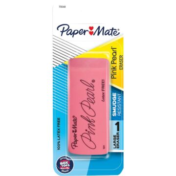 Paper Mate Pink Pearl Block Pencil Eraser