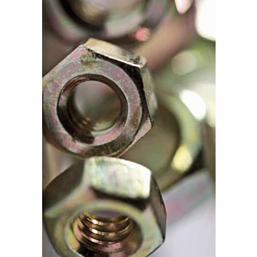 Hex Nut, Coarse Thread, 1/2-13, Low Carbon, Hot Dip Galvanized
