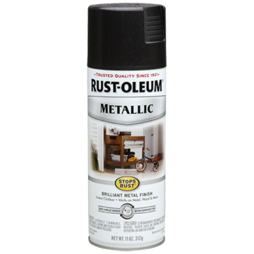 Stops Rust® Spray Paint and Rust Prevention - Metallic Spray Paint - 11 oz. Spray - Black Night