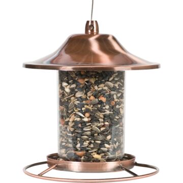 Perky-Pet Copper Panorama Bird Feeder - 2 lb Capacity