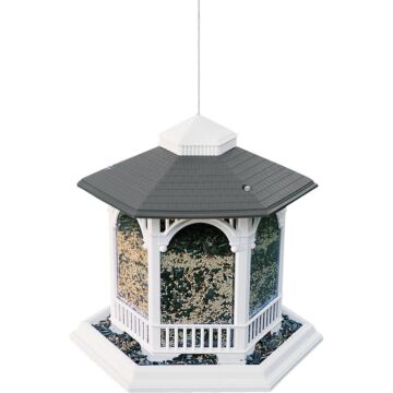 WoodLink Plastic Gazebo Bird Feeder - 10 lb Capacity