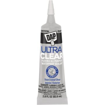DAP Ultra Clear All Purpose Elastomeric Sealant (Clear) 2.8 oz
