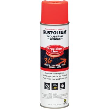 Rust-Oleum Industrial Choice Fluorescent Red Orange 17 Oz. Inverted Marking Spray Paint