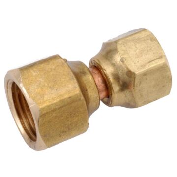 Anderson Metals Brass Swivel Female Flare Connector - 1/2 in. x 3/8 in.