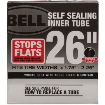 Bell Sports Self-Sealing Bicycle Tube - 26 in.