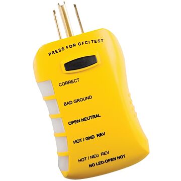 GB HGT6520 Circuit Analyzer Tester, Black/Yellow