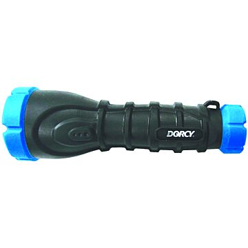Dorcy 41-2958 Flashlight, AAA Battery, LED Lamp, 110 Lumens, 100 m Beam Distance, 18 hr Run Time, Blue/Red/Yellow
