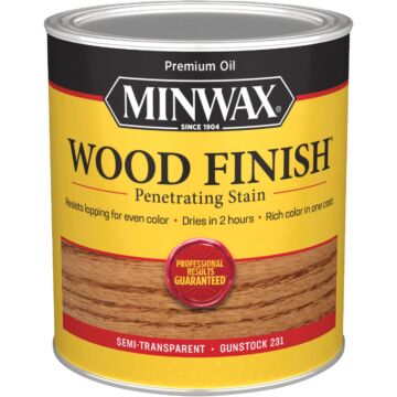 Minwax Wood Finish Penetrating Stain, Gunstock, 1 Qt.