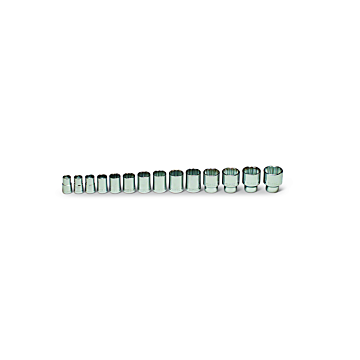 1/2" Drive 14 Piece Set - 12 Point Standard Sockets, 7/16" - 1-1/4"
