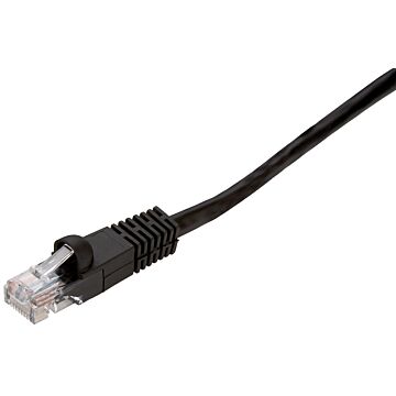 AmerTac PN10156EB Network Cable, Cat6 Category Rating, RJ45, Black Sheath