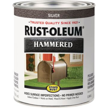 Rustoleum Stops Rust® Brush-On Paint (Hammered - Silver) 1 qt