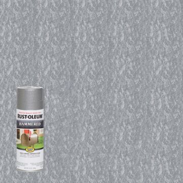 Rust-Oleum Stops Rust Spray Paint (Hammered - Silver) 12 oz