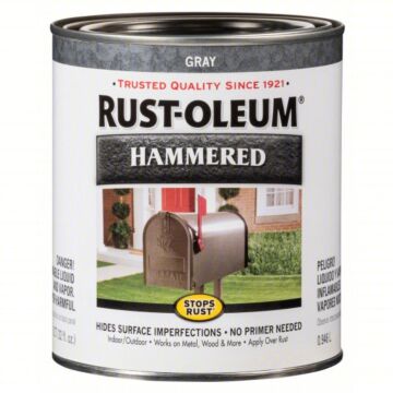 Rustoleum Stops Rust® Brush-On Paint (Hammered - Gray) 1 qt