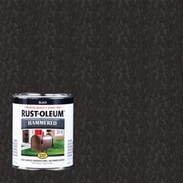 Rustoleum Stops Rust Brush-On Paint (Hammered - Black) 1 qt
